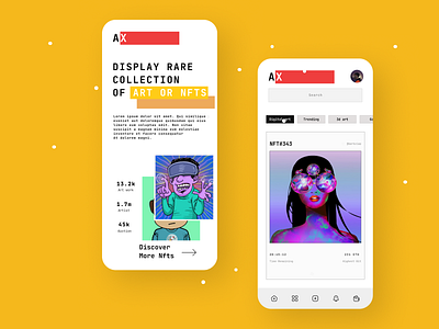 NFT-Marketplace APP UIUX adobe xd app app design app ui app ux design graphic design nft nft app nft marketplace ui uiux ux