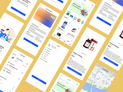 Medicine Delivery App UIUX adobe xd app app design app ui app ux delivery app design figma medical app medical delivery raza ui uidesign uiux ux ux design