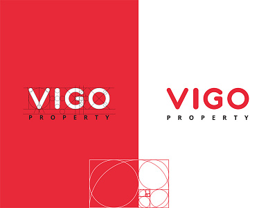 Vigo property Logo goldenratio grid logo