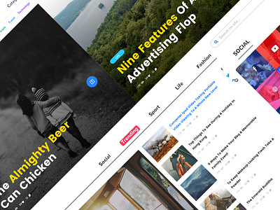 Magbox news&blog web design template