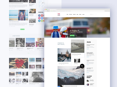 NOAH Blog design blog blog design blog post blogger blogging layout news search bar sidebar slider social ui userinterface ux uxui web web design website design