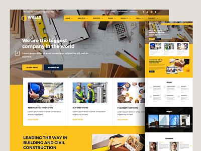 Walls - Construction HTML Template