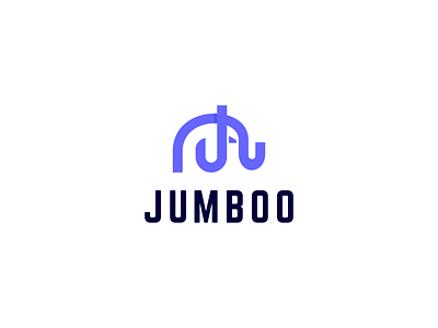 Jumbo animal branding design elephant flat icon illustration logo logo designers logo designs minimal typography ui vector