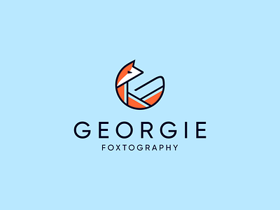 Georgie adventure animal branding design flat fox icon illustration letter g logo logo combination logo designers logo designs logotype minimalist modern photography typography