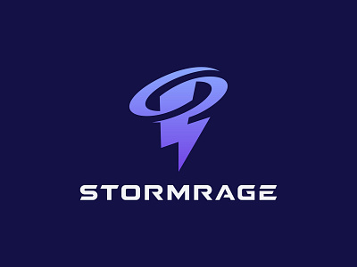 Stormrage electrical electricity energy logo storm tornado