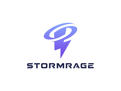 Stormrage electricity energy logo storm tornado