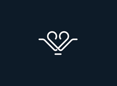 heart care logo concept branding clean design design gradient gradient logo graphic design heart care logo icon logo