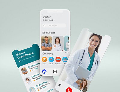 Doctor App Design adobexd app appdesign design doctorapp graphic design ux uxui