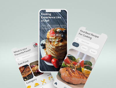 Food App Design app apps foodapp landingpage ui ux uxui