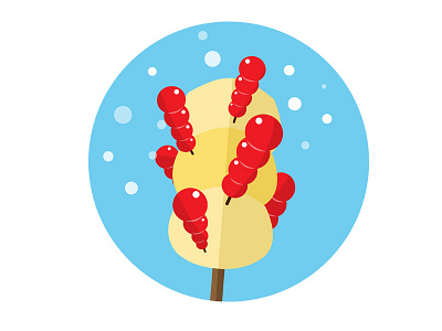 Beijing - Candied Haws in A Stick illustration