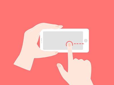 Swipe Gesture gesture illustration onboarding ui