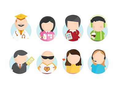 Product user roles avatar business characters enterprise illustration