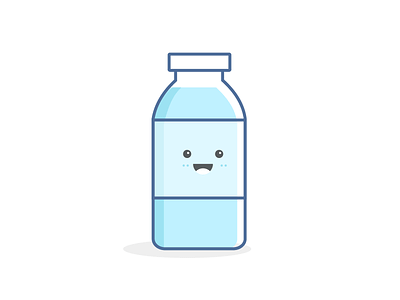 Smily milk bottle