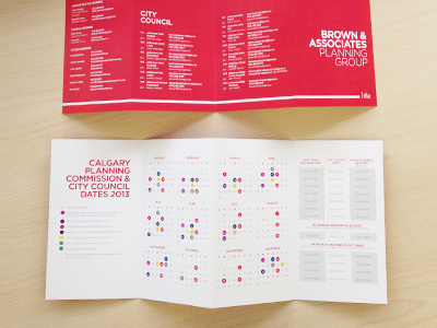 Brown & Associates 2013 Calendar calendar calgary urban planning