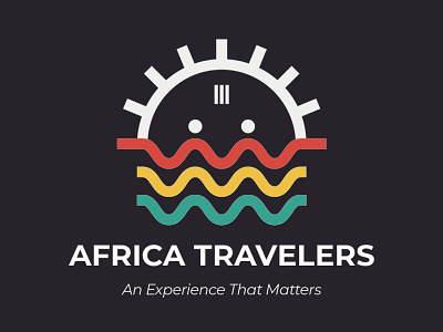 Africa Travelers Logo branding graphic design logo