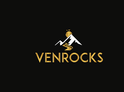 Venrocks Logo Design design flat graphic design icon illustration logo logo design typography vector