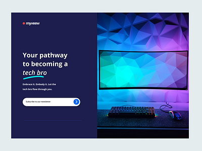 Landing page UI