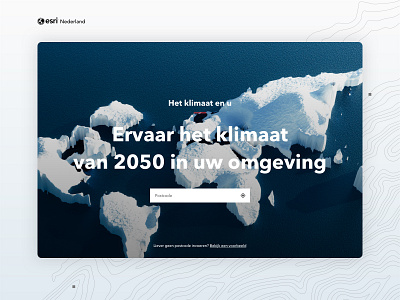 ESRI climate input ui ux