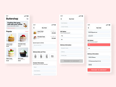 Food Ordering App app ecommerce food form design mobile shop