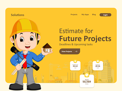 Contraction Future Projects app branding design graphic design icon illustration logo ui ux vector