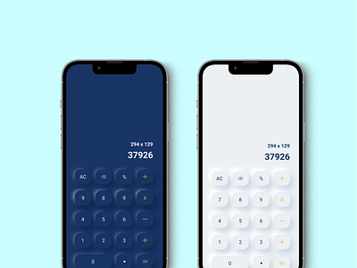 Soft UI Design | Neumorphism Design | Calculator Design