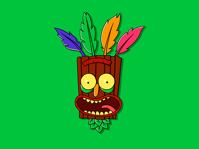 Aku Aku + Rick and Morty