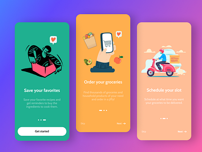 Splash Screen for Delivery App app design graphic design illustration illustrator minimal typography ui ux vector