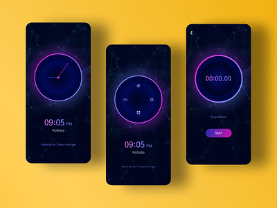 Alarm System alarm animation app branding clock design gif graphic design illustration logo minimal mobile typography ui ux