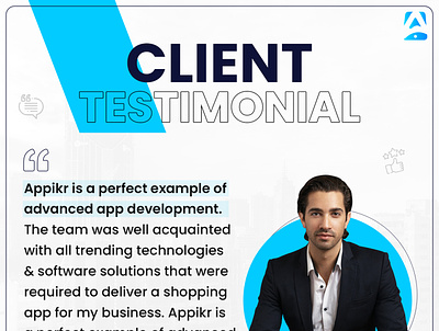 Client Testimonial appdevelopment branding client clientfeedback reviews testimonial