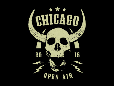 COA 2016 apparel band chicago fest merch metal music rock skull tee
