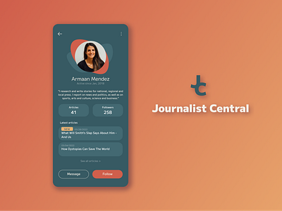 Daily UI 006 - User Profile ui