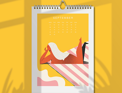 Illustration calendar characterdesign flat illustration illustration vector illustration