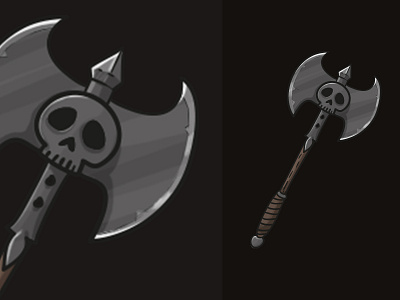 Habrok Skeletal Axe adventure axe game old quest skeletal ui