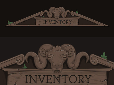 Habrok Inventory gable Top adventure fantasy game inventory quest ui