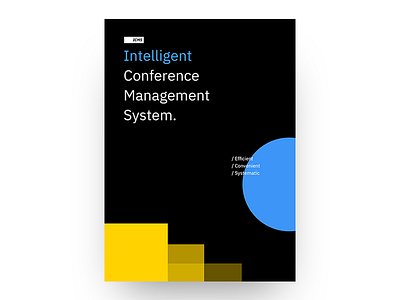 Intelligent Conference Management System cover design poster web
