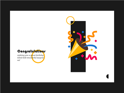 Congratulations branding design poster typography