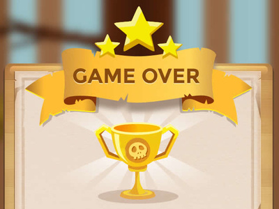 Game over - Landing design game gameasyland graphic illustration stars ui ux