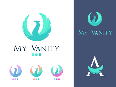 Phoenix Logo brand and identity illustration logos logoset phoenix photoshop