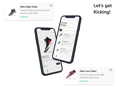 Shoe Store Mobile App Concept mobile app ui design visual design