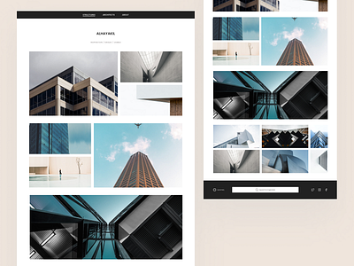 Architecture Platform Landing Page landing page ui design visual design