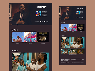 Don Jazzy Landing Page