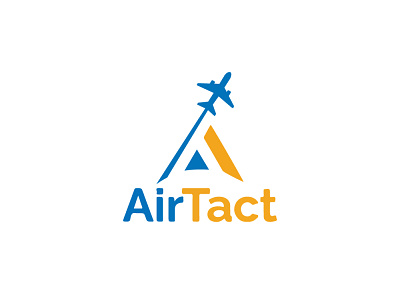 unique modern creative air tact logo creation