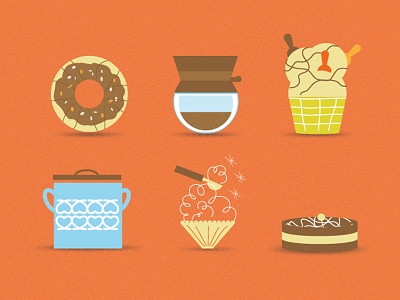 Crema & Chocolate - Branding bran branding cakes donuts icecream illustration