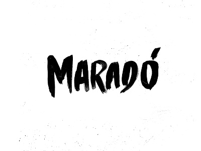 Un Metro Adelantado - Maradó brush design football fútbol graphicdesign lettering maradona maradó quotes type typography