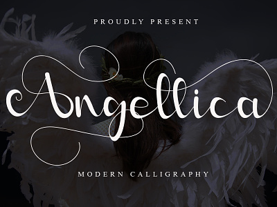 Angellica calligraphy cute design elegant fashion festive graphic handwritten invitation love script stylish sweet wedding