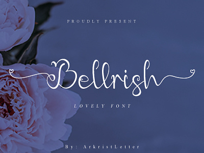 Bellrish calligraphy cute design elegant fashion festive graphic handwritten invitation love script stylish sweet wedding