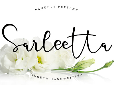 Sarleetta cute design elegant fashion festive graphic invitation love lovely script stylish sweet wedding