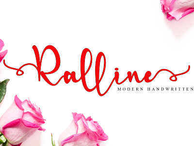 Ralline cute design elegant fashion festive graphic invitation love lovely script stylish sweet wedding
