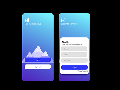 Daily UI 001: Sign Up app art clean design flat illustrator minimal ui uidesign ux vector