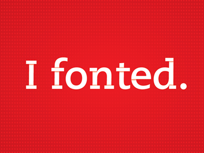 Fonted font red